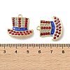 Independence Day Alloy Enamel Pendants ENAM-I069-01G-02-3