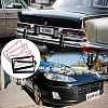 5 Sets 5 Colors Stainless Steel & Arcylic Rhinestone Frames for Licence Plate DIY-WA0001-32A-6