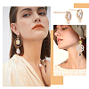 12Pcs 2 Style Brass Stud Earring Findings KK-CN0001-92-6
