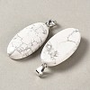 Natural Howlite Pendants GG-CBACB71-01P-19-2