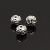 Tibetan Style Metal Alloy Rondelle Spacer Beads PALLOY-O029-01S-1