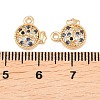 Brass Micro Pave Cubic Zirconia Pendants KK-L261-14C-G-3