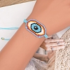 Friendship Eye Loom Pattern Seed Beads Bracelets for Women BJEW-Z013-16-1