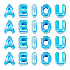 50Pcs 5 Styles UV Plating Opaque Acrylic Beads PACR-TA0001-31F-2