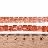 Crackle Transparent Glass Beads Strands GLAA-N062-6mm-10-4