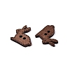 2-Hole Rabbit Wood Buttons BUTT-Q046-03B-2