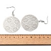 304 Stainless Steel Dangle Earrings EJEW-R015-01P-02-5