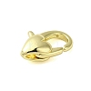 Brass Lobster Claw Clasps KK-B089-23A-G-2