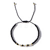 Elegant Imitation Pearl & Glass & Brass Beads Braided Bead Bracelets for Women SF9427-4-1