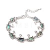 Swan Natural Abalone Shell/Paua Shell Link Bracelets for Women FS5984-4-1