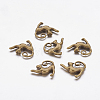 Tibetan Style Alloy Kitten Pendants X-TIBEP-A22092-AB-FF-1