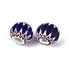 Handmade Millefiori Glass Rondelle Beads LS-LA-N002-13B-2
