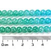 Spray Painted Crackle Glass Beads Strands DGLA-C002-6mm-10-5