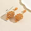 Vintage Filigree Mesh Spiral Teardrop Alloy Stud Earrings WD2826-2