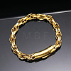 304 Stainless Steel Rope Chain Bracelets for Men Women FS-WG363AE-03-1