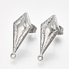 Non-Tarnish 304 Stainless Steel Stud Earring Findings STAS-S079-71B-2