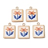 Printed Brass Pendants KK-B175-01G-01-2