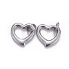 Non-Tarnish 304 Stainless Steel Open Heart Charms LS-STAS-L218-14P-2