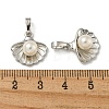 Brass & Shell Pearl Charms KK-I714-02P-3