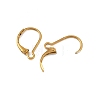 Ion Plating(IP) 304 Stainless Steel Leverback Earring Findings LS-STAS-K233-04G-01A-2