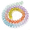 Transparent Painted Glass Beads Strands LS-DGLA-A034-T8mm-A12-5