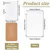 2 Bags 2 Colors Rectangle Paper Keychain Display Cards CDIS-BC0001-02-2