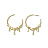 Rack Plating Brass Melting Drop Stud Earrings EJEW-F294-05G-2