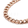 Ion Plating(IP)  304 Stainless Steel Chain Necklaces NJEW-A002-07RG-2