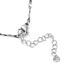304 Stainless Steel Bar Link Chain Necklaces NJEW-K249-16P-3