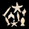 Marine Organism Theme ABS Plastic Imitation Pearl Pendants PL-N007-25-1
