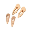 4Pcs Irregular Metal Snap Hair Clips PW-WG982C4-01-2