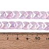 Electroplate Transparent Crackle Glass Beads Strands EGLA-Q135-02A-B04-4