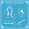 200Pcs Plastic Earring Hooks KY-SC0001-73-2