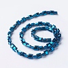 Vacuum Plating Electroplate Non-magnetic Synthetic Hematite Beads Strands G-F534-I02-2