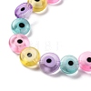 Handmade Evil Eye Lampwork Beads Strands LAMP-G164-10B-3