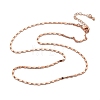 Brass Oval Link Chain Necklaces for Women NJEW-D302-26RG-4