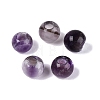 Natural Banded Amethyst European Beads G-Q607-03B-1