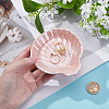 Shell Shape Ceramics Jewelry Plate AJEW-WH0606-41B-2