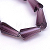 Transparent Glass Bead Strands GLAA-R170-6x12-01K-2