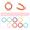   320Pcs 8 Colors Zinc Alloy Open Jump Rings FIND-PH0009-23-6