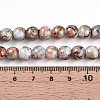 Baking Paint Glass Beads Strands X-DGLA-N003-8mm-B05-4