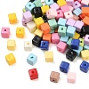 Opaque Acrylic Beads OACR-B036-08-1