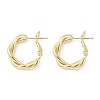 Brass Hoop Earrings EJEW-M260-06G-B-1