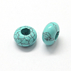 Synthetic Turquoise European Large Hole Beads G-Q442-15-2