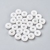 Natural White Jade European Beads X-G-G740-12x6mm-26-1
