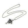 201 Stainless Steel Pendant Necklaces NJEW-H030-03P-2