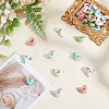 28Pcs 7 Colors Handmade Porcelain Beads PORC-GO0001-02-4