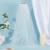 1Pc Polyester Mesh Bridal Veils AJEW-CP0011-53-4