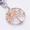 Natural Citrine Keychain KEYC-P032-C02-2