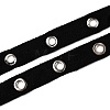 Cotton Ribbons with Eyelet Rings OCOR-WH0073-74-1